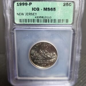 1999 New Jersey Quarter in Protective Case